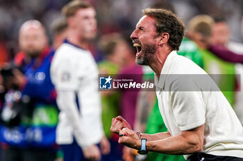 2024-07-10 - Head Coach Gareth Southgate of England celebrates after the UEFA Euro 2024, Semi-finals football match between Netherlands and England on 10 July 2024 at Signal Iduna Park in Dortmund, Germany - FOOTBALL - EURO 2024 - 1/2 - NETHERLANDS V ENGLAND - UEFA EUROPEAN - SOCCER