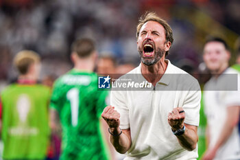 2024-07-10 - Head Coach Gareth Southgate of England celebrates after the UEFA Euro 2024, Semi-finals football match between Netherlands and England on 10 July 2024 at Signal Iduna Park in Dortmund, Germany - FOOTBALL - EURO 2024 - 1/2 - NETHERLANDS V ENGLAND - UEFA EUROPEAN - SOCCER