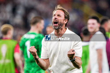 2024-07-10 - Head Coach Gareth Southgate of England celebrates after the UEFA Euro 2024, Semi-finals football match between Netherlands and England on 10 July 2024 at Signal Iduna Park in Dortmund, Germany - FOOTBALL - EURO 2024 - 1/2 - NETHERLANDS V ENGLAND - UEFA EUROPEAN - SOCCER