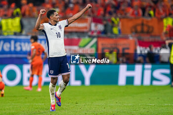 2024-07-10 - Jude Bellingham of England celebrates after the UEFA Euro 2024, Semi-finals football match between Netherlands and England on 10 July 2024 at Signal Iduna Park in Dortmund, Germany - FOOTBALL - EURO 2024 - 1/2 - NETHERLANDS V ENGLAND - UEFA EUROPEAN - SOCCER