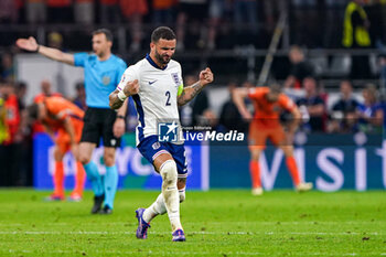 2024-07-10 - Kyle Walker of England celebrates at full time during the UEFA Euro 2024, Semi-finals football match between Netherlands and England on 10 July 2024 at Signal Iduna Park in Dortmund, Germany - FOOTBALL - EURO 2024 - 1/2 - NETHERLANDS V ENGLAND - UEFA EUROPEAN - SOCCER