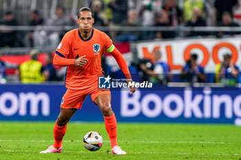 2024-07-10 - Virgil van Dijk of the Netherlands during the UEFA Euro 2024, Semi-finals football match between Netherlands and England on 10 July 2024 at Signal Iduna Park in Dortmund, Germany - FOOTBALL - EURO 2024 - 1/2 - NETHERLANDS V ENGLAND - UEFA EUROPEAN - SOCCER