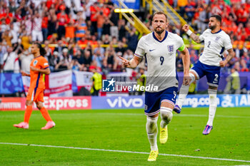 2024-07-10 - Harry Kane of England celebrates his goal 1-1 during the UEFA Euro 2024, Semi-finals football match between Netherlands and England on 10 July 2024 at Signal Iduna Park in Dortmund, Germany - FOOTBALL - EURO 2024 - 1/2 - NETHERLANDS V ENGLAND - UEFA EUROPEAN - SOCCER