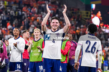 2024-07-10 - Declan Rice of England celebrates after the UEFA Euro 2024, Semi-finals football match between Netherlands and England on 10 July 2024 at Signal Iduna Park in Dortmund, Germany - FOOTBALL - EURO 2024 - 1/2 - NETHERLANDS V ENGLAND - UEFA EUROPEAN - SOCCER