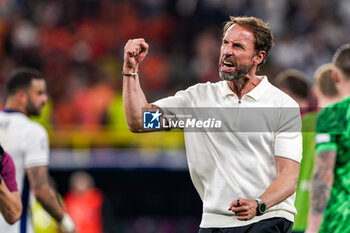 2024-07-10 - Head Coach Gareth Southgate of England celebrates after the UEFA Euro 2024, Semi-finals football match between Netherlands and England on 10 July 2024 at Signal Iduna Park in Dortmund, Germany - FOOTBALL - EURO 2024 - 1/2 - NETHERLANDS V ENGLAND - UEFA EUROPEAN - SOCCER