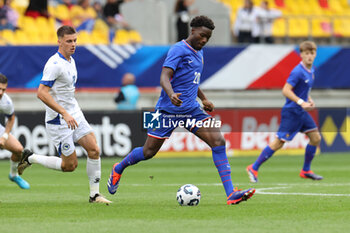 2024-09-10 - Lucien Agoume (FRA) during the UEFA Under 21 Championship 2025, Qualifying, Group H football match between France and Bosnia and Herzegovina on 10 September 2024 at MMArena in Le Mans, France - FOOTBALL - UEFA U21 EURO 2025 - QUALIFYING - FRANCE V BOSNIA AND HERZEGOVINA - UEFA EUROPEAN - SOCCER