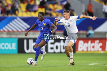 2024-09-10 - Castello Lubeka (FRA), Admir Bristric (BOS) during the UEFA Under 21 Championship 2025, Qualifying, Group H football match between France and Bosnia and Herzegovina on 10 September 2024 at MMArena in Le Mans, France - FOOTBALL - UEFA U21 EURO 2025 - QUALIFYING - FRANCE V BOSNIA AND HERZEGOVINA - UEFA EUROPEAN - SOCCER