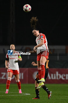 2024-01-24 - Sarah Zadrazil of FC Bayern Munchen during the day 5 Group C of the UEFA Women's Champions League between A.S. Roma vs F.C. Bayern Munchen, 24 January 2024 at the Stadio Tre Fontane in Rome, Italy. - AS ROMA VS FC BAYERN MüNCHEN - UEFA CHAMPIONS LEAGUE WOMEN - SOCCER