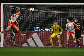 2024-01-24 - Lea Schuller of FC Bayern Munchen score 1-1 during the day 5 Group C of the UEFA Women's Champions League between A.S. Roma vs F.C. Bayern Munchen, 24 January 2024 at the Stadio Tre Fontane in Rome, Italy. - AS ROMA VS FC BAYERN MüNCHEN - UEFA CHAMPIONS LEAGUE WOMEN - SOCCER