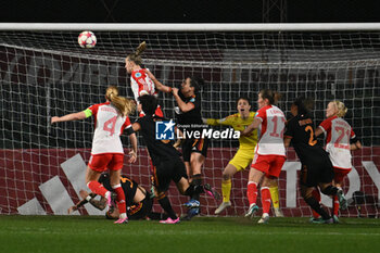 2024-01-24 - Lea Schuller of FC Bayern Munchen score 2-2 during the day 5 Group C of the UEFA Women's Champions League between A.S. Roma vs F.C. Bayern Munchen, 24 January 2024 at the Stadio Tre Fontane in Rome, Italy. - AS ROMA VS FC BAYERN MüNCHEN - UEFA CHAMPIONS LEAGUE WOMEN - SOCCER