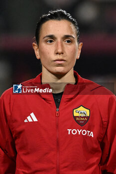 2024-01-24 - Lucia Di Guglielmo of A.S. Roma Women during the day 5 Group C of the UEFA Women's Champions League between A.S. Roma vs F.C. Bayern Munchen, 24 January 2024 at the Stadio Tre Fontane in Rome, Italy. - AS ROMA VS FC BAYERN MüNCHEN - UEFA CHAMPIONS LEAGUE WOMEN - SOCCER