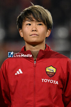 2024-01-24 - Moeka Minami of A.S. Roma Women during the day 5 Group C of the UEFA Women's Champions League between A.S. Roma vs F.C. Bayern Munchen, 24 January 2024 at the Stadio Tre Fontane in Rome, Italy. - AS ROMA VS FC BAYERN MüNCHEN - UEFA CHAMPIONS LEAGUE WOMEN - SOCCER