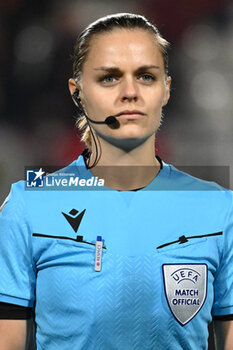 2024-01-24 - Fourth Official Nanna Lef Anderson (DEN) during the day 5 Group C of the UEFA Women's Champions League between A.S. Roma vs F.C. Bayern Munchen, 24 January 2024 at the Stadio Tre Fontane in Rome, Italy. - AS ROMA VS FC BAYERN MüNCHEN - UEFA CHAMPIONS LEAGUE WOMEN - SOCCER