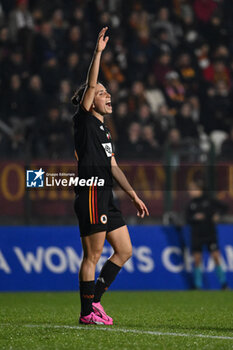 2024-01-24 - Lucia Di Guglielmo of A.S. Roma Women during the day 5 Group C of the UEFA Women's Champions League between A.S. Roma vs F.C. Bayern Munchen, 24 January 2024 at the Stadio Tre Fontane in Rome, Italy. - AS ROMA VS FC BAYERN MüNCHEN - UEFA CHAMPIONS LEAGUE WOMEN - SOCCER