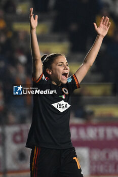 2024-01-24 - Manuela Giugliano of A.S. Roma Women during the day 5 Group C of the UEFA Women's Champions League between A.S. Roma vs F.C. Bayern Munchen, 24 January 2024 at the Stadio Tre Fontane in Rome, Italy. - AS ROMA VS FC BAYERN MüNCHEN - UEFA CHAMPIONS LEAGUE WOMEN - SOCCER
