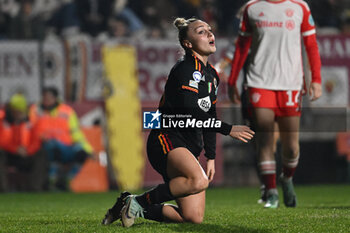2024-01-24 - Giada Greggi of A.S. Roma Women during the day 5 Group C of the UEFA Women's Champions League between A.S. Roma vs F.C. Bayern Munchen, 24 January 2024 at the Stadio Tre Fontane in Rome, Italy. - AS ROMA VS FC BAYERN MüNCHEN - UEFA CHAMPIONS LEAGUE WOMEN - SOCCER