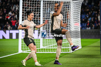 2024-01-24 - Marie-Antoinette KATOTO of PSG celebrate his goal with Sakina KARCHAOUI of PSG during the UEFA Women's Champions League, Group C football match between Paris Saint-Germain and AFC Ajax on January 24, 2024 at Parc des Princes stadium in Paris, France - FOOTBALL - WOMEN'S CHAMPIONS LEAGUE - PARIS SG V AJAX - UEFA CHAMPIONS LEAGUE WOMEN - SOCCER