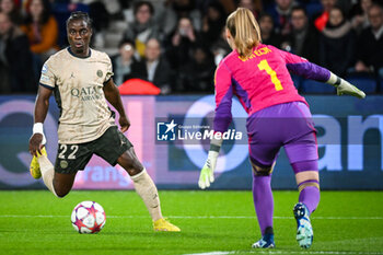 2024-01-24 - Tabitha CHAWINGA of PSG during the UEFA Women's Champions League, Group C football match between Paris Saint-Germain and AFC Ajax on January 24, 2024 at Parc des Princes stadium in Paris, France - FOOTBALL - WOMEN'S CHAMPIONS LEAGUE - PARIS SG V AJAX - UEFA CHAMPIONS LEAGUE WOMEN - SOCCER