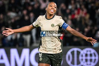 2024-01-24 - Grace GEYORO of PSG celebrates his goal during the UEFA Women's Champions League, Group C football match between Paris Saint-Germain and AFC Ajax on January 24, 2024 at Parc des Princes stadium in Paris, France - FOOTBALL - WOMEN'S CHAMPIONS LEAGUE - PARIS SG V AJAX - UEFA CHAMPIONS LEAGUE WOMEN - SOCCER