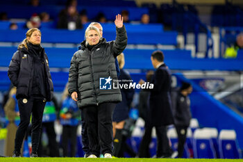 2024-01-25 - Emma Hayes Manager of Chelsea at full time during the UEFA Women's Champions League, Group D football match between Chelsea and Real Madrid on 24 January 2024 at Stamford Bridge in London, England - FOOTBALL - WOMEN'S CHAMPIONS LEAGUE - CHELSEA V REAL MADRID - UEFA CHAMPIONS LEAGUE WOMEN - SOCCER