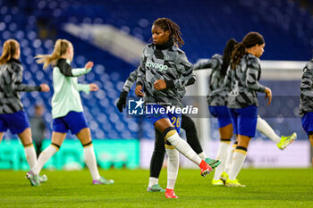 2024-01-25 - Kadeisha Buchanan (26) of Chelsea warms up during the UEFA Women's Champions League, Group D football match between Chelsea and Real Madrid on 24 January 2024 at Stamford Bridge in London, England - FOOTBALL - WOMEN'S CHAMPIONS LEAGUE - CHELSEA V REAL MADRID - UEFA CHAMPIONS LEAGUE WOMEN - SOCCER