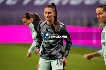 2024-01-30 - Eve Perisset of Chelsea warms up ahead of the UEFA Women's Champions League, Group D football match between Paris FC and Chelsea on January 30, 2024 at Sebastien Charlety stadium in Paris, France - FOOTBALL - WOMEN'S CHAMPIONS LEAGUE - PARIS FC V CHELSEA - UEFA CHAMPIONS LEAGUE WOMEN - SOCCER