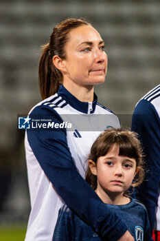 2024-01-30 - Gaetane Thiney of Paris FC gets emotional ahead of the UEFA Women's Champions League, Group D football match between Paris FC and Chelsea on January 30, 2024 at Sebastien Charlety stadium in Paris, France - FOOTBALL - WOMEN'S CHAMPIONS LEAGUE - PARIS FC V CHELSEA - UEFA CHAMPIONS LEAGUE WOMEN - SOCCER