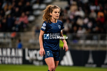 2024-01-30 - Daphne Corboz of Paris FC reacts during the UEFA Women's Champions League, Group D football match between Paris FC and Chelsea on January 30, 2024 at Sebastien Charlety stadium in Paris, France - FOOTBALL - WOMEN'S CHAMPIONS LEAGUE - PARIS FC V CHELSEA - UEFA CHAMPIONS LEAGUE WOMEN - SOCCER