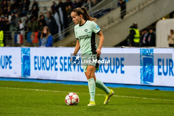 2024-01-30 - Guro Reiten of Chelsea controls the ball during the UEFA Women's Champions League, Group D football match between Paris FC and Chelsea on January 30, 2024 at Sebastien Charlety stadium in Paris, France - FOOTBALL - WOMEN'S CHAMPIONS LEAGUE - PARIS FC V CHELSEA - UEFA CHAMPIONS LEAGUE WOMEN - SOCCER