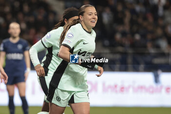 2024-01-30 - Fran Kirby of Chelsea celebrates her goal during the UEFA Women's Champions League, Group D football match between Paris FC and Chelsea on January 30, 2024 at Sebastien Charlety stadium in Paris, France - FOOTBALL - WOMEN'S CHAMPIONS LEAGUE - PARIS FC V CHELSEA - UEFA CHAMPIONS LEAGUE WOMEN - SOCCER