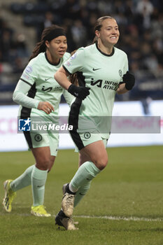2024-01-30 - Fran Kirby of Chelsea celebrates her goal during the UEFA Women's Champions League, Group D football match between Paris FC and Chelsea on January 30, 2024 at Sebastien Charlety stadium in Paris, France - FOOTBALL - WOMEN'S CHAMPIONS LEAGUE - PARIS FC V CHELSEA - UEFA CHAMPIONS LEAGUE WOMEN - SOCCER