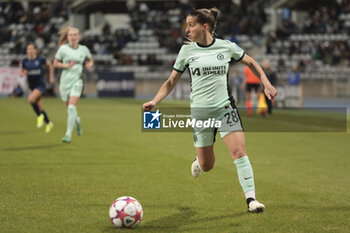 2024-01-30 - Jelena Cankovic of Chelsea during the UEFA Women's Champions League, Group D football match between Paris FC and Chelsea on January 30, 2024 at Sebastien Charlety stadium in Paris, France - FOOTBALL - WOMEN'S CHAMPIONS LEAGUE - PARIS FC V CHELSEA - UEFA CHAMPIONS LEAGUE WOMEN - SOCCER