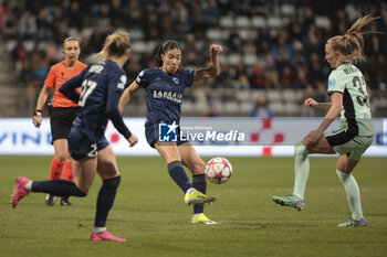 2024-01-30 - Clara Mateo of Paris FC during the UEFA Women's Champions League, Group D football match between Paris FC and Chelsea on January 30, 2024 at Sebastien Charlety stadium in Paris, France - FOOTBALL - WOMEN'S CHAMPIONS LEAGUE - PARIS FC V CHELSEA - UEFA CHAMPIONS LEAGUE WOMEN - SOCCER