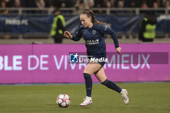 2024-01-30 - Julie Dufour of Paris FC during the UEFA Women's Champions League, Group D football match between Paris FC and Chelsea on January 30, 2024 at Sebastien Charlety stadium in Paris, France - FOOTBALL - WOMEN'S CHAMPIONS LEAGUE - PARIS FC V CHELSEA - UEFA CHAMPIONS LEAGUE WOMEN - SOCCER