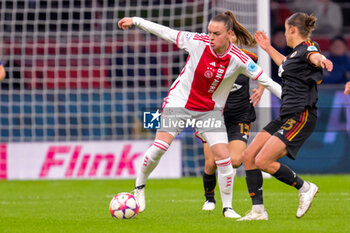 2024-01-30 - Romee Leuchter of AFC Ajax during the UEFA Women's Champions League, Group C football match between AFC Ajax and AS Roma on January 30, 2024 at Sportpark De Toekomst in Amsterdam-Duivendrecht, Netherlands - FOOTBALL - WOMEN'S CHAMPIONS LEAGUE - AJAX V AS ROMA - UEFA CHAMPIONS LEAGUE WOMEN - SOCCER