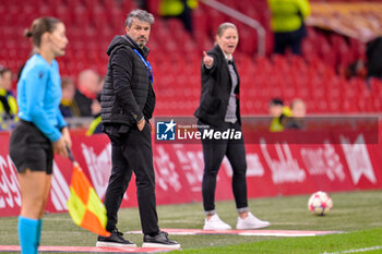 2024-01-30 - Coach Alessandro Spugna of AS Roma during the UEFA Women's Champions League, Group C football match between AFC Ajax and AS Roma on January 30, 2024 at Sportpark De Toekomst in Amsterdam-Duivendrecht, Netherlands - FOOTBALL - WOMEN'S CHAMPIONS LEAGUE - AJAX V AS ROMA - UEFA CHAMPIONS LEAGUE WOMEN - SOCCER