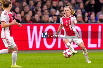 2024-01-30 - Milicia Keijzer of AFC Ajax during the UEFA Women's Champions League, Group C football match between AFC Ajax and AS Roma on January 30, 2024 at Sportpark De Toekomst in Amsterdam-Duivendrecht, Netherlands - FOOTBALL - WOMEN'S CHAMPIONS LEAGUE - AJAX V AS ROMA - UEFA CHAMPIONS LEAGUE WOMEN - SOCCER
