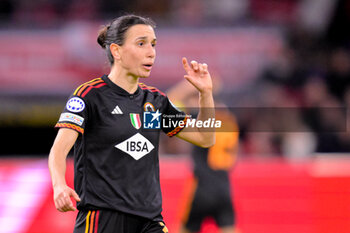 2024-01-30 - Lucia Di Guglielmo of AS Roma during the UEFA Women's Champions League, Group C football match between AFC Ajax and AS Roma on January 30, 2024 at Sportpark De Toekomst in Amsterdam-Duivendrecht, Netherlands - FOOTBALL - WOMEN'S CHAMPIONS LEAGUE - AJAX V AS ROMA - UEFA CHAMPIONS LEAGUE WOMEN - SOCCER