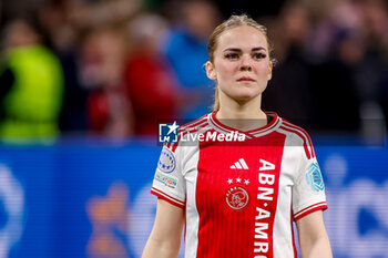 2024-03-19 - Milicia Keijzer of AFC Ajax during the UEFA Women's Champions League, Quarter-finals, 1st leg football match between AFC Ajax and Chelsea FC on March 19, 2024 at Johan Cruijff ArenA in Amsterdam, Netherlands - FOOTBALL - WOMEN'S CHAMPIONS LEAGUE - AJAX V CHELSEA - UEFA CHAMPIONS LEAGUE WOMEN - SOCCER
