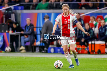 2024-03-19 - Nadine Noordam of AFC Ajax during the UEFA Women's Champions League, Quarter-finals, 1st leg football match between AFC Ajax and Chelsea FC on March 19, 2024 at Johan Cruijff ArenA in Amsterdam, Netherlands - FOOTBALL - WOMEN'S CHAMPIONS LEAGUE - AJAX V CHELSEA - UEFA CHAMPIONS LEAGUE WOMEN - SOCCER