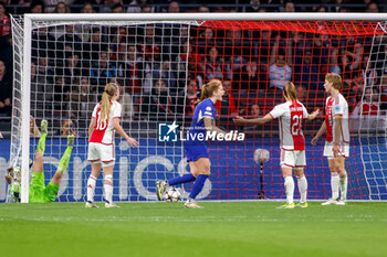 2024-03-19 - Sjoeke Nusken of Chelsea celebrates after scoring her sides third goal during the UEFA Women's Champions League, Quarter-finals, 1st leg football match between AFC Ajax and Chelsea FC on March 19, 2024 at Johan Cruijff ArenA in Amsterdam, Netherlands - FOOTBALL - WOMEN'S CHAMPIONS LEAGUE - AJAX V CHELSEA - UEFA CHAMPIONS LEAGUE WOMEN - SOCCER