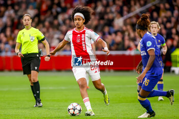 2024-03-19 - Lily Yohannes of AFC Ajax during the UEFA Women's Champions League, Quarter-finals, 1st leg football match between AFC Ajax and Chelsea FC on March 19, 2024 at Johan Cruijff ArenA in Amsterdam, Netherlands - FOOTBALL - WOMEN'S CHAMPIONS LEAGUE - AJAX V CHELSEA - UEFA CHAMPIONS LEAGUE WOMEN - SOCCER