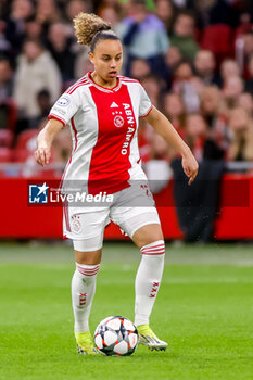 2024-03-19 - Chasity Grant of AFC Ajax during the UEFA Women's Champions League, Quarter-finals, 1st leg football match between AFC Ajax and Chelsea FC on March 19, 2024 at Johan Cruijff ArenA in Amsterdam, Netherlands - FOOTBALL - WOMEN'S CHAMPIONS LEAGUE - AJAX V CHELSEA - UEFA CHAMPIONS LEAGUE WOMEN - SOCCER