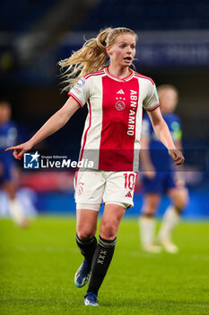 2024-03-27 - Ajax’s Nadine Noordam during the UEFA Women's Champions League, Quarter-finals, 2nd leg football match between Chelsea FC and AFC Ajax on 27 March 2024 at Stamford Bridge in London, England - FOOTBALL - WOMEN'S CHAMPIONS LEAGUE - CHELSEA V AJAX - UEFA CHAMPIONS LEAGUE WOMEN - SOCCER