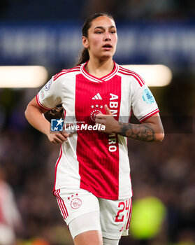 2024-03-27 - Ajax’s Daliyah de Klonia during the UEFA Women's Champions League, Quarter-finals, 2nd leg football match between Chelsea FC and AFC Ajax on 27 March 2024 at Stamford Bridge in London, England - FOOTBALL - WOMEN'S CHAMPIONS LEAGUE - CHELSEA V AJAX - UEFA CHAMPIONS LEAGUE WOMEN - SOCCER