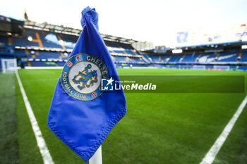 2024-03-25 - General view of the corner flag during the UEFA Women's Champions League, Quarter-finals, 2nd leg football match between Chelsea FC and AFC Ajax on 27 March 2024 at Stamford Bridge in London, England - FOOTBALL - WOMEN'S CHAMPIONS LEAGUE - CHELSEA V AJAX - UEFA CHAMPIONS LEAGUE WOMEN - SOCCER