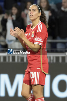 2024-03-27 - Andrea Falcon of Benfica salutes the supporters following the UEFA Women's Champions League, Quarter-finals, 2nd leg football match between Olympique Lyonnais and SL Benfica on March 27, 2024 at Groupama stadium in Decines-Charpieu near Lyon, France - FOOTBALL - WOMEN'S CHAMPIONS LEAGUE - LYON V BENFICA - UEFA CHAMPIONS LEAGUE WOMEN - SOCCER