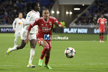 2024-03-27 - Jessica Silva of Benfica during the UEFA Women's Champions League, Quarter-finals, 2nd leg football match between Olympique Lyonnais and SL Benfica on March 27, 2024 at Groupama stadium in Decines-Charpieu near Lyon, France - FOOTBALL - WOMEN'S CHAMPIONS LEAGUE - LYON V BENFICA - UEFA CHAMPIONS LEAGUE WOMEN - SOCCER