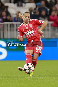 2024-03-27 - Lucia ALVES of Benfica during the UEFA Women's Champions League, Quarter-finals, 2nd leg football match between Olympique Lyonnais and SL Benfica on March 27, 2024 at Groupama stadium in Decines-Charpieu near Lyon, France - FOOTBALL - WOMEN'S CHAMPIONS LEAGUE - LYON V BENFICA - UEFA CHAMPIONS LEAGUE WOMEN - SOCCER