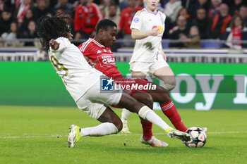 2024-03-27 - Andreia FARIA of Benfica and Griedge MBOCK BATHY of Lyon during the UEFA Women's Champions League, Quarter-finals, 2nd leg football match between Olympique Lyonnais and SL Benfica on March 27, 2024 at Groupama stadium in Decines-Charpieu near Lyon, France - FOOTBALL - WOMEN'S CHAMPIONS LEAGUE - LYON V BENFICA - UEFA CHAMPIONS LEAGUE WOMEN - SOCCER